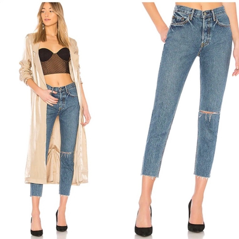 GRLFRND Sienna Karolina Denim Distressed Jeans